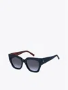 Tommy Hilfiger Everyday Butterfly Sunglasses In Navy / Red