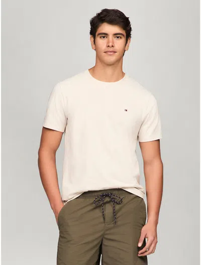 Tommy Hilfiger Everyday Solid T In Beige Heather