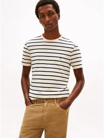 Tommy Hilfiger Extra Slim Stripe Stretch In White