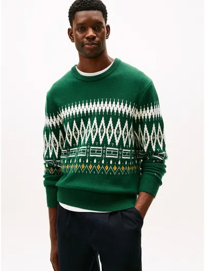 Tommy Hilfiger Fair Isle Wool In Animal Print