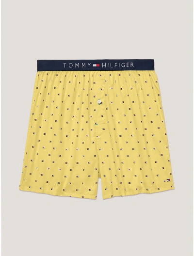 Tommy Hilfiger Fashion Woven Boxer In Lemon Glaze