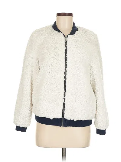 Pre-owned Tommy Hilfiger Faux Fur Jacket In White