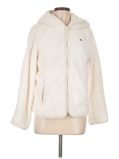 Pre-owned Tommy Hilfiger Faux Fur Jacket In White