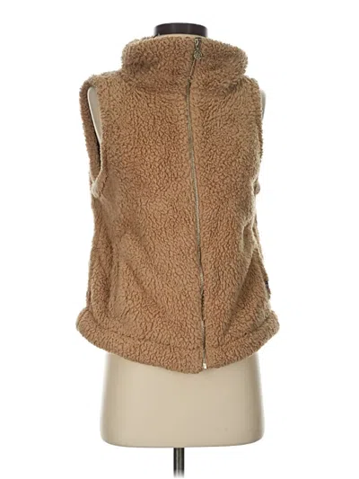 Pre-owned Tommy Hilfiger Faux Fur Vest In Tan