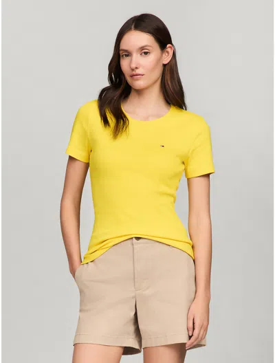 Tommy Hilfiger Favorite Crewneck T In Vivid Yellow