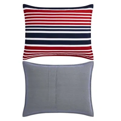 Tommy Hilfiger Favorite Stripe Red Reversible Comforter Set In Multi