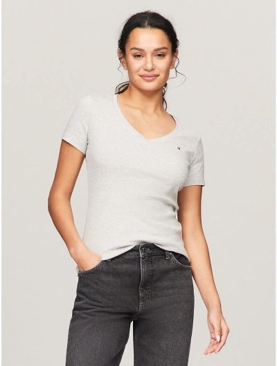 Tommy Hilfiger Favorite V In Mid Grey Heather