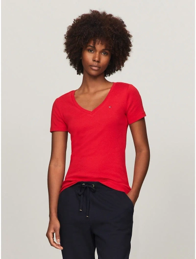 Tommy Hilfiger Favorite V In Primary Red