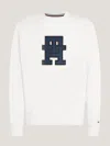 Tommy Hilfiger Graphic-patch Long-sleeve T-shirt In White