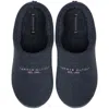 Tommy Hilfiger Felt Slippers Desert Sky Navy In Blue