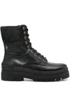 Tommy Hilfiger Th Monogram Biker Boot In Schwarz