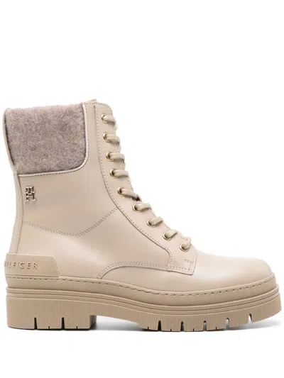 Tommy Hilfiger Feminine Felt Lace Up Bootie In Multi