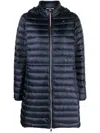 Tommy Hilfiger Feminine Low Down Coat In Blue
