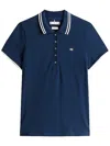 Tommy Hilfiger Feminine Sporty Slim Polo Clothing In Blue