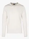 Tommy Hilfiger Fine Gauge Merino Tipped Sweater In Beige