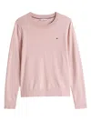Tommy Hilfiger Pink Crewneck Sweater With Logo