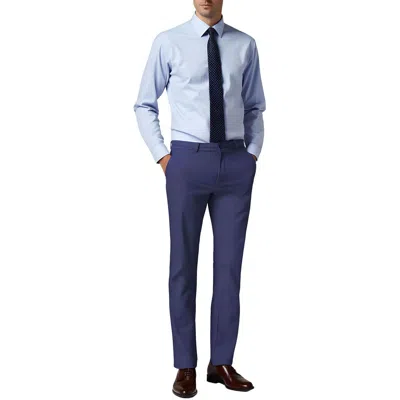 Tommy Hilfiger Finn Mens Stretch Rayon Dress Pants In Blue
