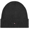 Tommy Hilfiger Flag Beanie Hat Grey In Gray