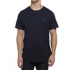 Tommy Hilfiger Flag Crew Neck T-shirt In Dark Navy