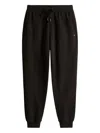Tommy Hilfiger Flag Drawstring Track Pants In Black