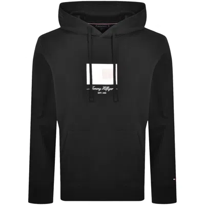 Tommy Hilfiger Flag Hoodie Black
