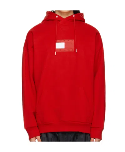 Tommy Hilfiger Flag Hoodie In Red
