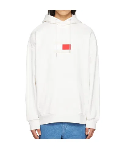 Tommy Hilfiger Flag Hoodie In White
