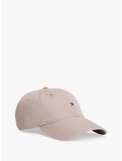 Tommy Hilfiger Flag Logo Baseball Cap In Brown