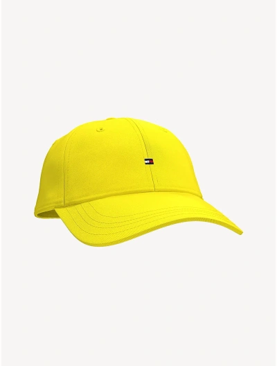Tommy Hilfiger Flag Logo Baseball Cap In Blazing Yellow