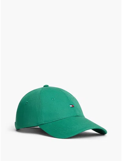 Tommy Hilfiger Flag Logo Baseball Cap In Green