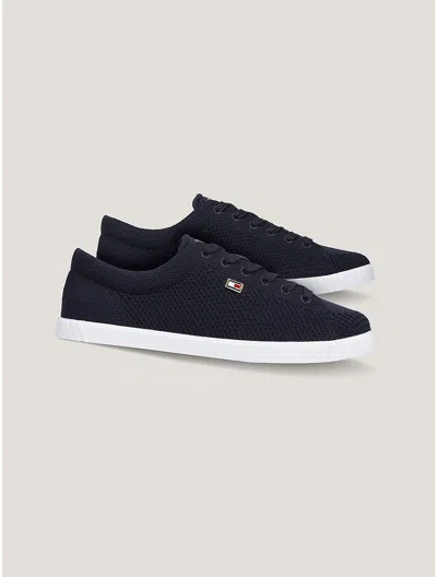 Tommy Hilfiger Flag Logo Knit Low In Space Blue