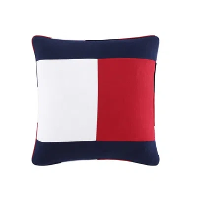 Tommy Hilfiger Flag Navy Throw Pillow In Blue
