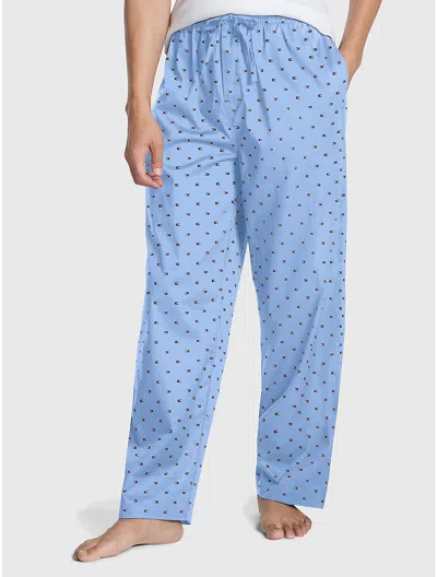 Tommy Hilfiger Flag Print Sleep Pant In Ice