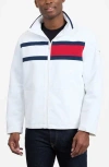 Tommy Hilfiger Flag Softshell Zip Jacket In White
