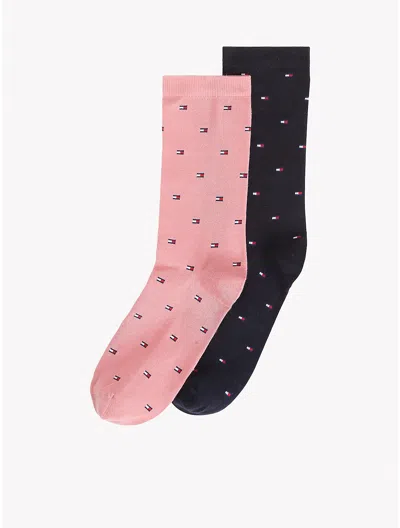 Tommy Hilfiger Flag Trouser Sock 2 In Teaberry Blossom / Multi
