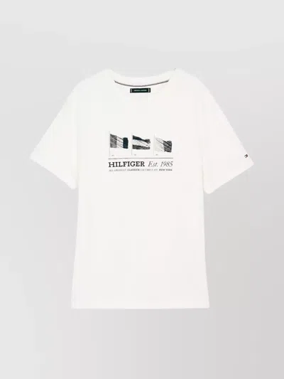 Tommy Hilfiger Flags Crew Neck T-shirt In Multi