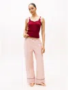 Tommy Hilfiger Flannel Herringbone Sleep Pant In Pink