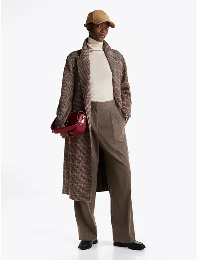 Tommy Hilfiger Flannel Relaxed Straight In Legacy Brown Heather