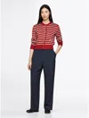 Tommy Hilfiger Flannel Relaxed Straight In Navy Heather