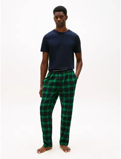 Tommy Hilfiger Flannel Sleep Pant In Green