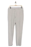 Tommy Hilfiger Flat Front Linen Blend Pants In Light Grey