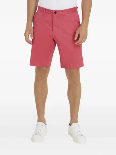 Tommy Hilfiger Flat-front Pocket Shorts In Pink