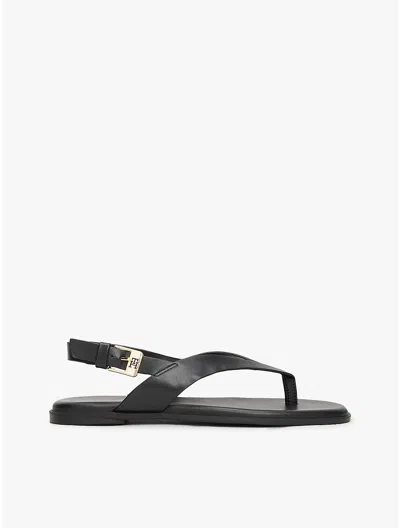 Tommy Hilfiger Flat Leather Slingback Sandal