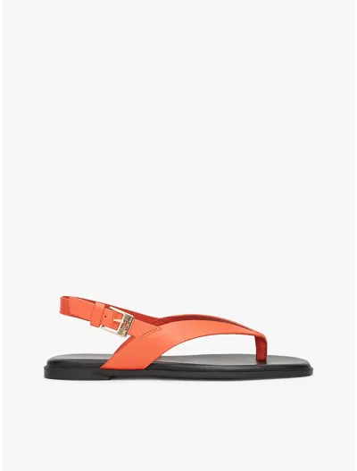 Tommy Hilfiger Flat Leather Slingback Sandal