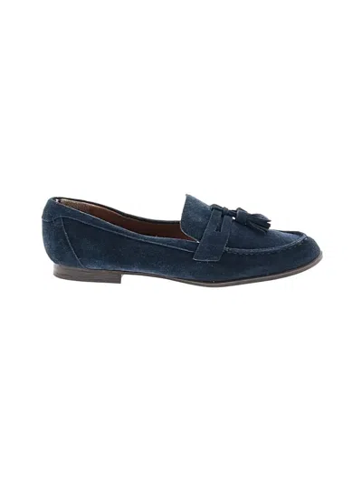 Pre-owned Tommy Hilfiger Flats In Blue