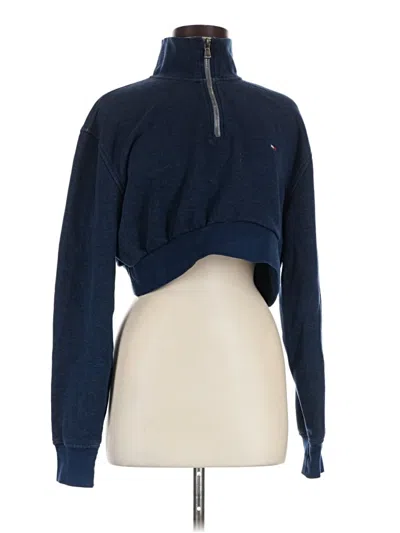 Pre-owned Tommy Hilfiger Fleece Jacket In Blue