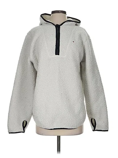 Pre-owned Tommy Hilfiger Fleece Jacket In Gray
