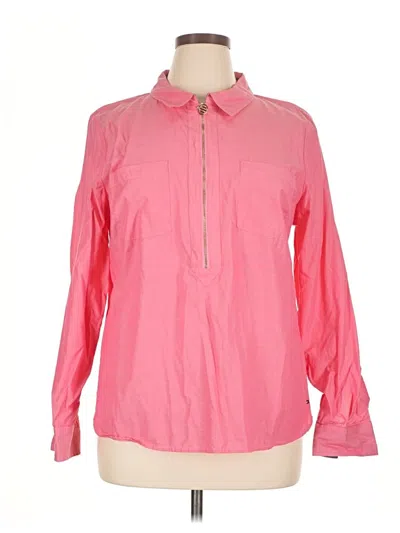 Pre-owned Tommy Hilfiger Fleece Jacket In Pink
