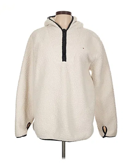 Pre-owned Tommy Hilfiger Fleece Jacket In White