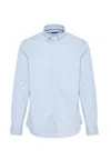 Tommy Hilfiger Flex Collar Gingham Rf Shirt In Blu